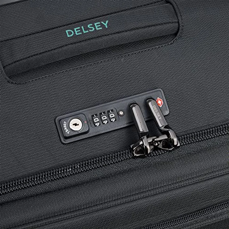 DELSEY PARIS - HELIUM DLX - Großer erweiterbarer Weichschalenkoffer - 71x45x33 cm - 84 Liter - L - Schwarz – Bild 3