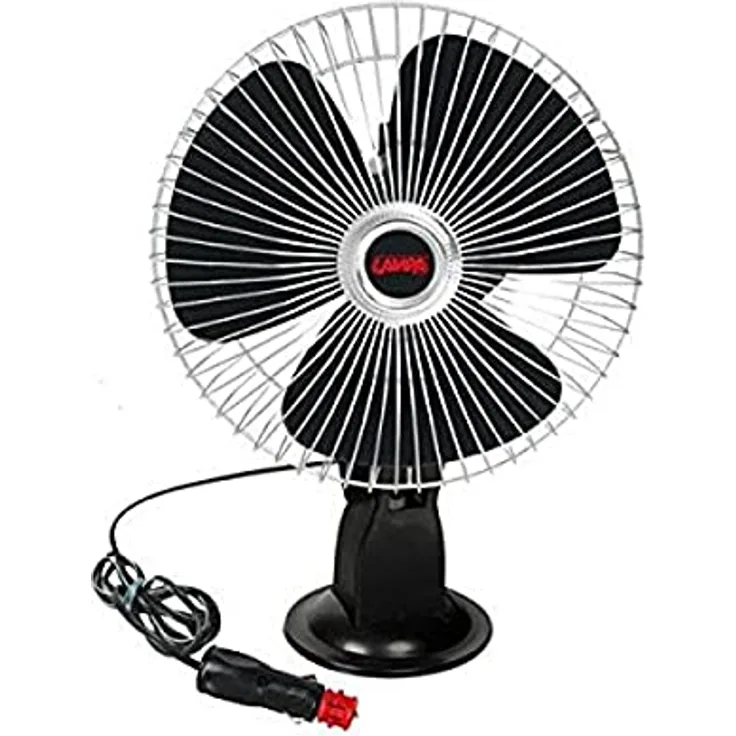 Lampa 73112 Chrom Ventilator mit Saugnapf, 12 V