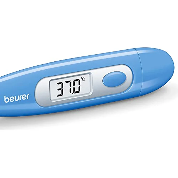Beurer FT 09 Digitales Fieberthermometer, blau, wasserdicht, zum Messen von erhöhter Körpertemperatur  – Bild 6