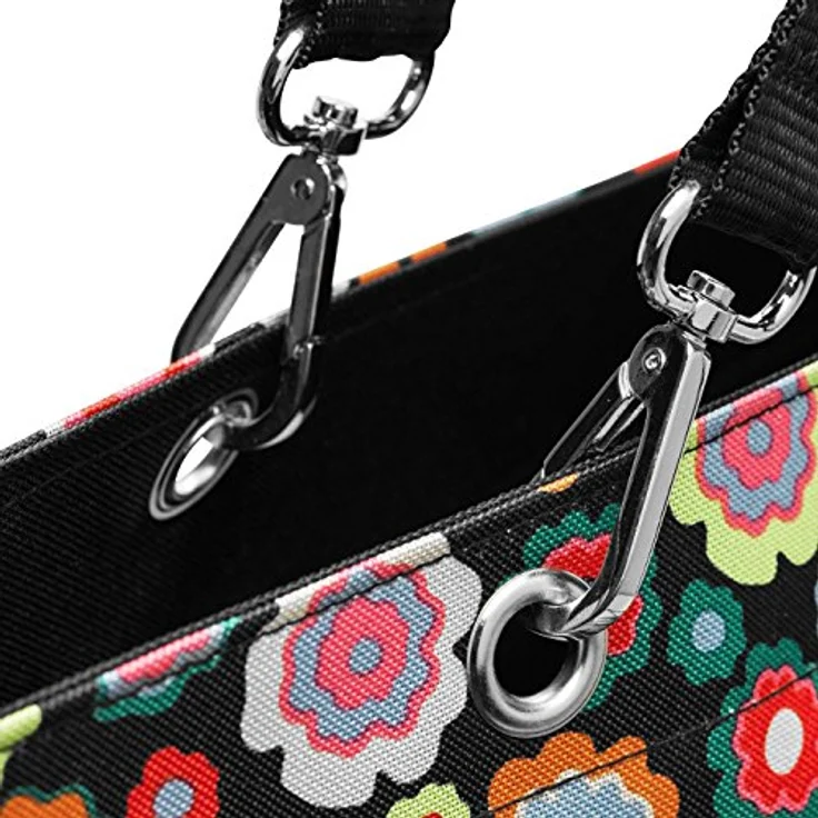 reisenthel shopper XL, 68 x 45,5 x 20 cm, 35 l, wasserabweisend mit Trageriemen und Innentasche, happy flowers – Bild 2
