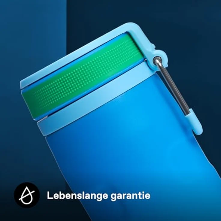 Stanley 1913 IceFlowBottle Twist Flip, 0.47L, doppelwandige Vakuumisolierung, hält 12 Stunden kalt und 3 Tage eisgekühlt, spülmaschinenfest, recycelter Edelstahl, BPA-frei, Azure – Bild 5