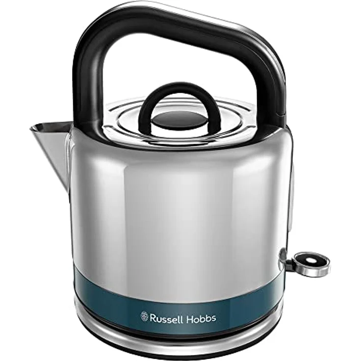 Russell Hobbs 26421-70 Distinctions Blue Wasserkocher, 1350 Watt, 1,5 Liter, Wasserstandsanzeige, Kalkfilter, kabellos, Schnellkochfunktion, blau, silber – Bild 2
