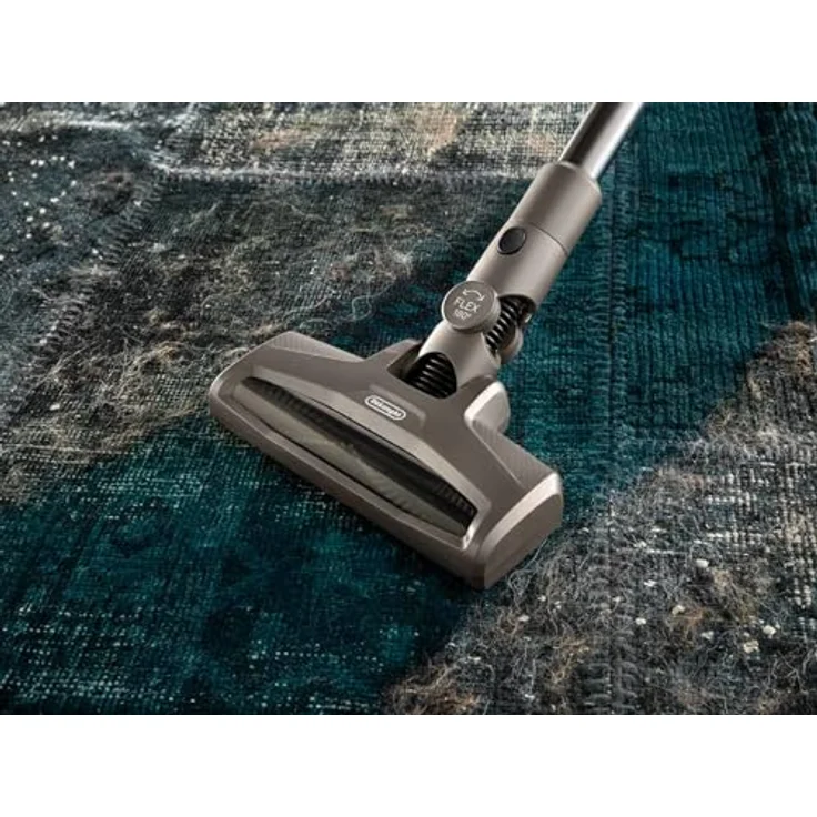 De'Longhi Colombina Evo XLM419.TDC, Kabelloser Elektrostaubsauger in Grau, 21,6V, beutellos, EPA-Filter, motorbetriebene Bürsten – Bild 2