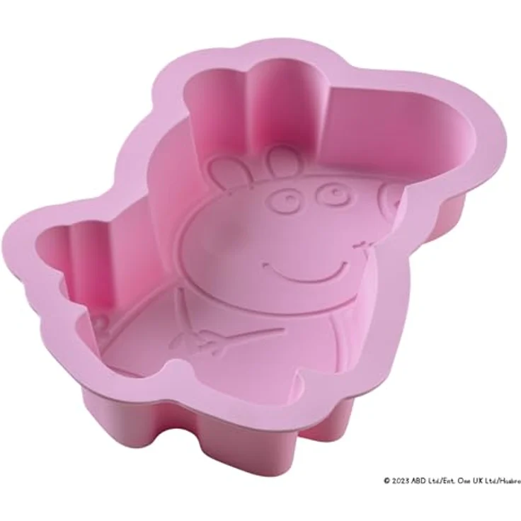Dr. Oetker Silikon-Motivbackform Peppa Wutz – 1200 ml, säureresistent und hitzebeständig, ideal für Kindergeburtstage, Pink – Bild 3
