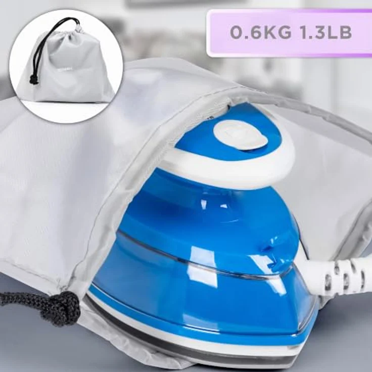 Duronic SI3 BE Reise-Dampfbügeleisen, 400 W Minibügeleisen mit 3 Hitzestufen und 35 ml Wassertank, blau – Bild 5