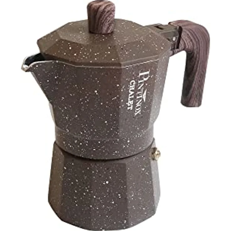 PINTINOX Espressokocher CHALET, traditioneller Espressokocher aus Edelstahl, für aromatischen Espresso – Bild 1