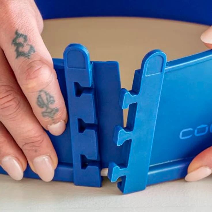 coox Springform mit Porzellanboden Ø 18 cm, Silikon Blau, Ofen- und Mikrowellenfest, spülmaschinengeeignet – Bild 9