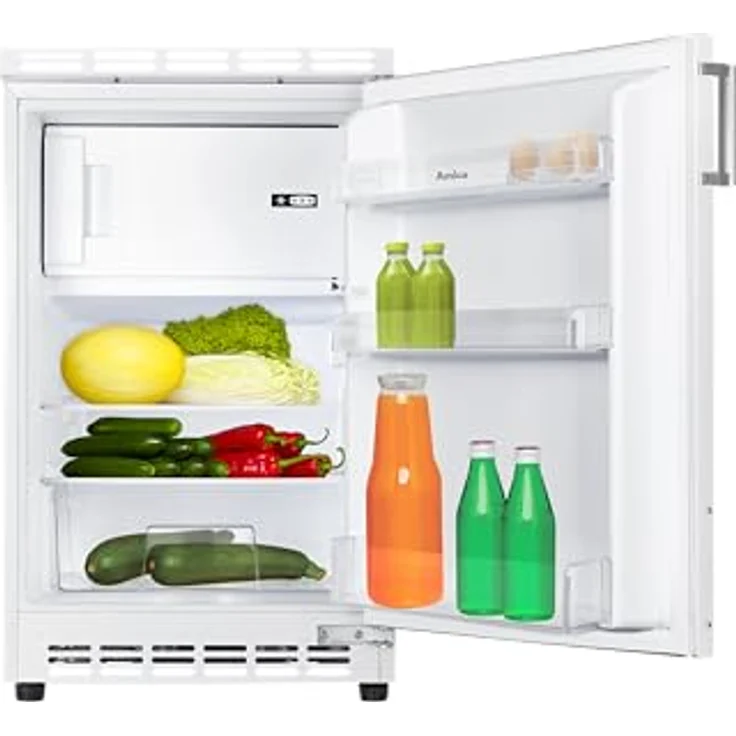 Amica UKSD 361 961, Unterbau-Kühlschrank mit 68 l Kühlvolumen und 14 l Gefrierfach, dekorfähig, 49,5 x 81,5 x 55,5 cm – Bild 1
