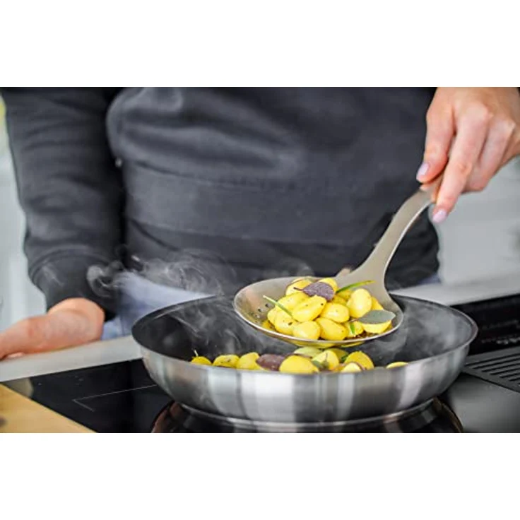 KitchenAid Premium Edelstahl-Schaumlöffel, Abseihlöffel, Silver - Hitzebeständiger Abseihlöffel mit ergonomischem Griff – Bild 5