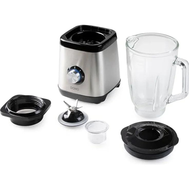 DOMO DO1133BL Standmixer Edelstahl - Glaskrug - 1,5 L - 1000 W – Bild 2