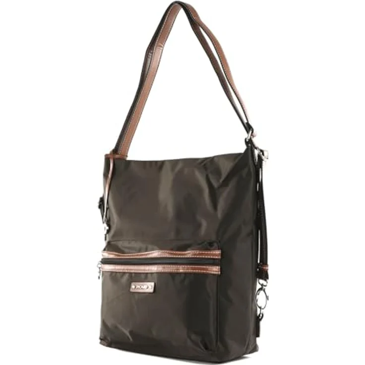 Picard Sonja Umhängetasche und Rucksack, ultraleichtes Feinnylon, braun, 12 L Volumen, wandelbar – Bild 2