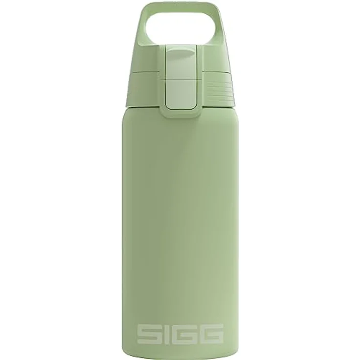 SIGG - Isolierte Trinkflasche - Shield Therm One Eco Green - Für kohlensäurehaltige Getränke geeignet - Auslaufsicher - Spülmaschinenfest - BPA-frei - 90% recycelter Edelstahl - Grün - 0.5L – Bild 1