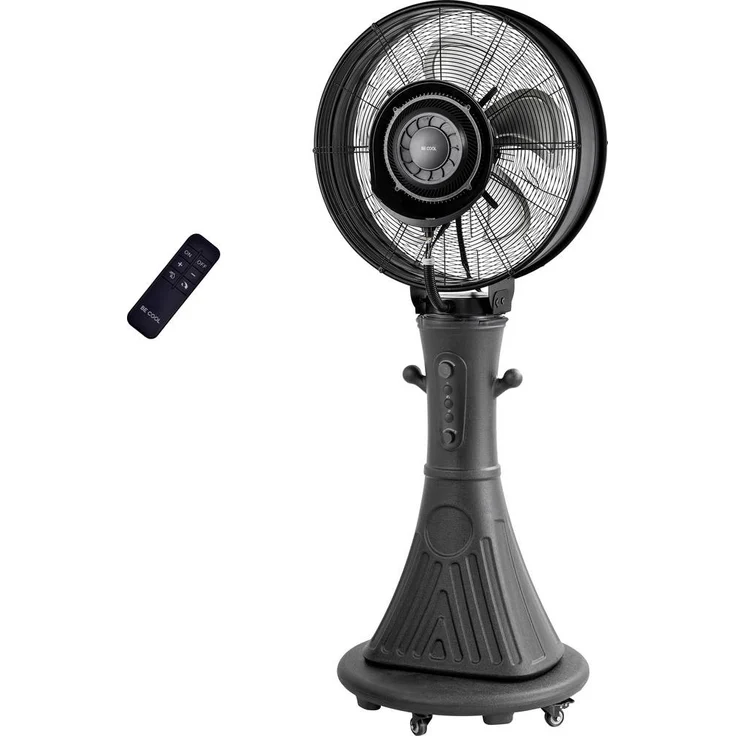 Be Cool Sprühnebel-Standventilator 170W, 66 cm mit 30-Liter-Wassertank und 8 Geschwindigkeitsstufen