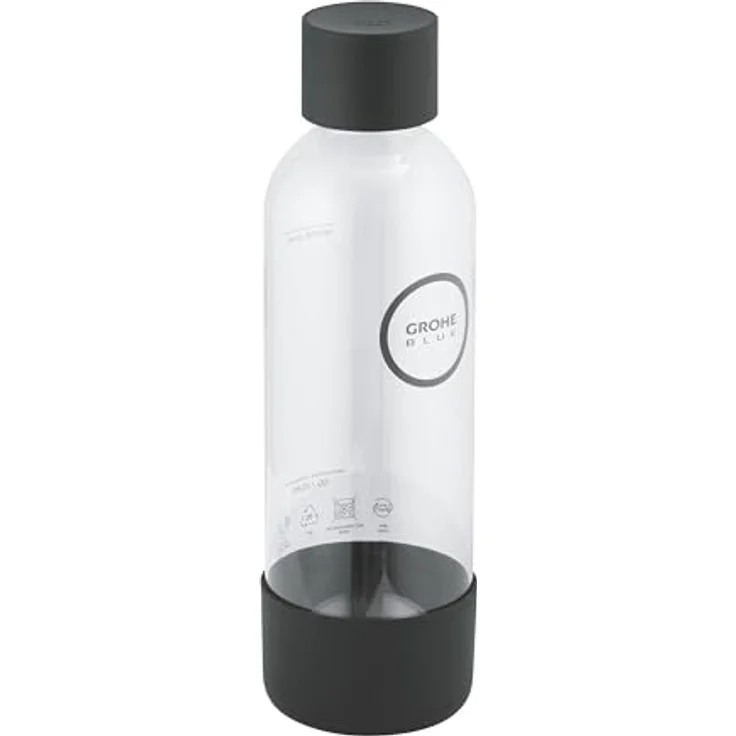 Grohe Wassersprudler Blue Fizz Ersatz-Wasserflasche, wiederverwendbar, schwarz (41250K00) – Bild 1