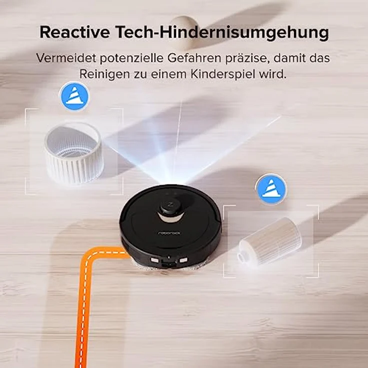 roborock Q Revo Saugroboter mit Wischfunktion Absaugstation 5500 Pa Saugkraft, 3D-Kartierung, Doppeldrehmopps Wischroboter automatische Wasser-Befüllung, Entleerung, Staubbeutel-Entleerung, Reinigung – Bild 3