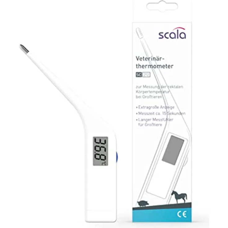 Scala SC 212 Veterinär Thermometer weiß