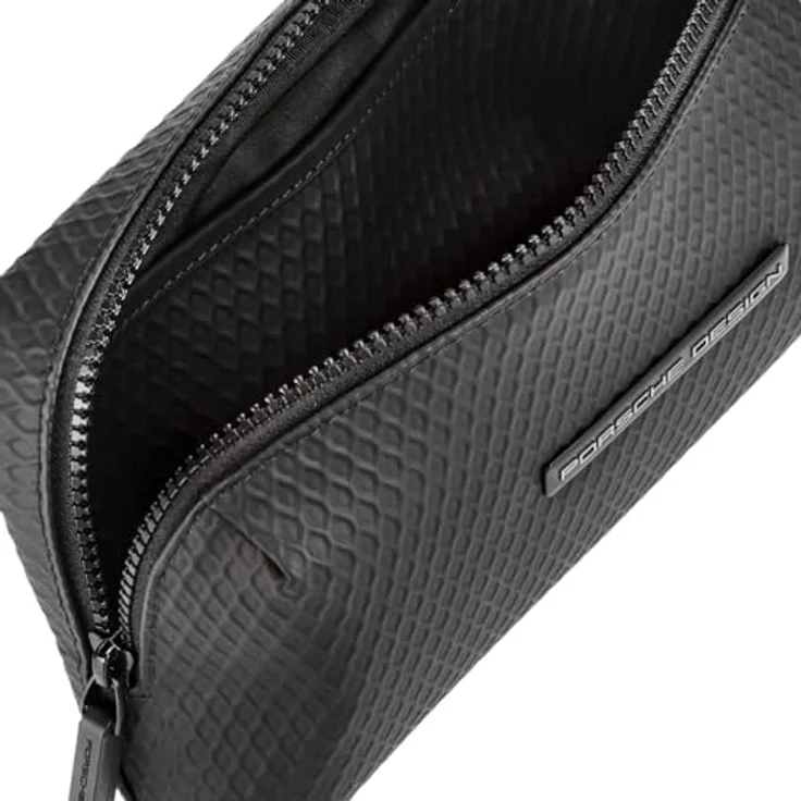 Porsche Design Studio Gürteltasche, 26 cm, schwarz, 100% Polycarbonat, kompakte Bauweise – Bild 2
