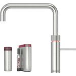 Quooker PRO3 Reservoire für kochendes Wasser + CUBE für gekühltes Sprudelwasser - Fusion Square - Voll-Edelstahl