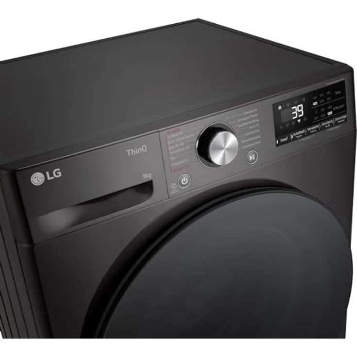 LG F2V7SLIM9B Waschmaschine | 9 kg | Energie A | Steam | Schwarz – Bild 4