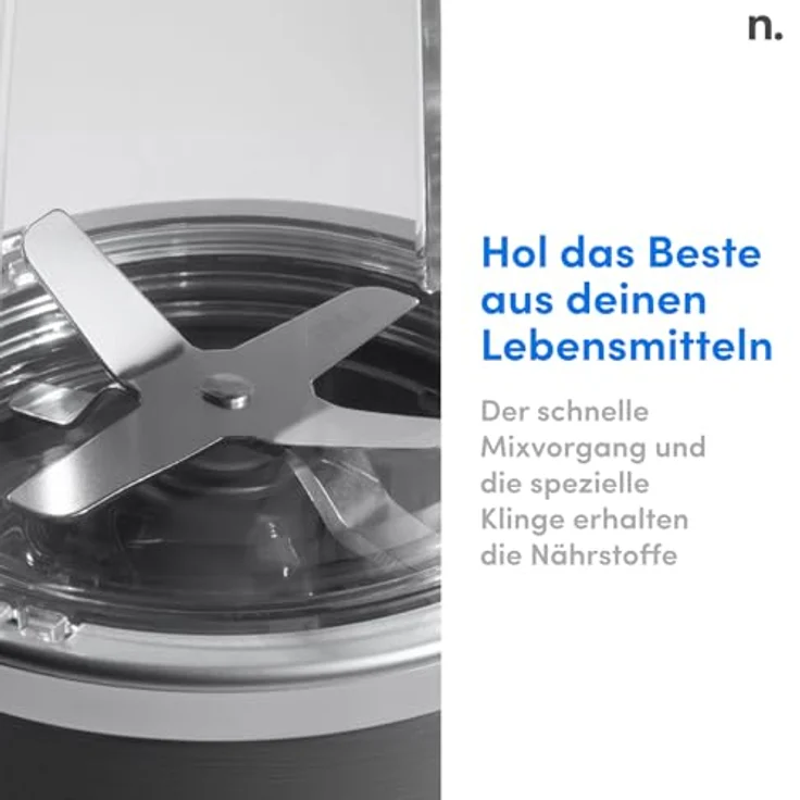 NutriBullet Original, Elektrischer Mixer mit 600 Watt Leistung, 700 ml To Go Becher und Extraktionsklinge – Bild 6