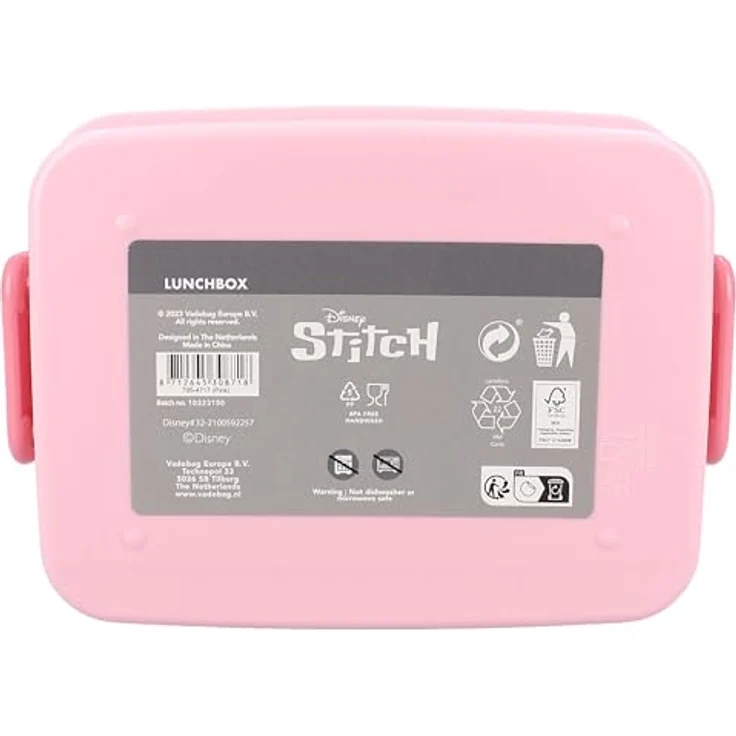 Lilo & Stitch Lunchbox Vielseitige Brotbox, Robuste Konstruktion, ideal für Kinder, Polypropylen, blau – Bild 6