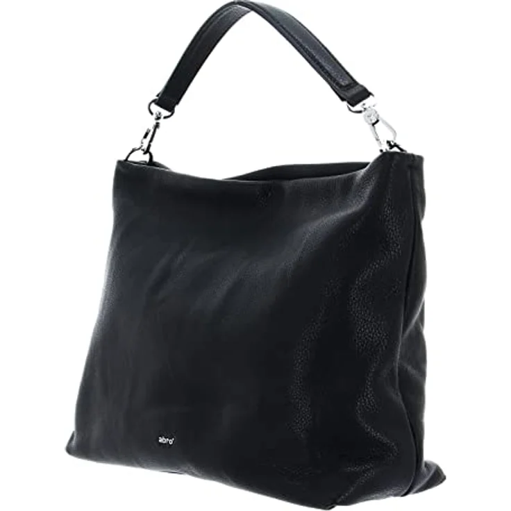 Abro Dalia Handtasche, elegante Lederhandtasche mit geräumigem Hauptfach, 32 cm, Schwarz – Bild 2