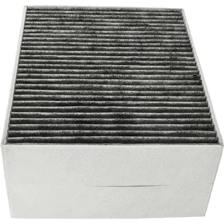 VHBW Aktivkohlefilter kompatibel mit Siemens LF21BB550/01, LF21BB550, LF21BA582W/01, LF21BA582/02 - 22,7 x 18,9 x 10 cm, weiß/grau - für Umluftbetrieb – Bild 4