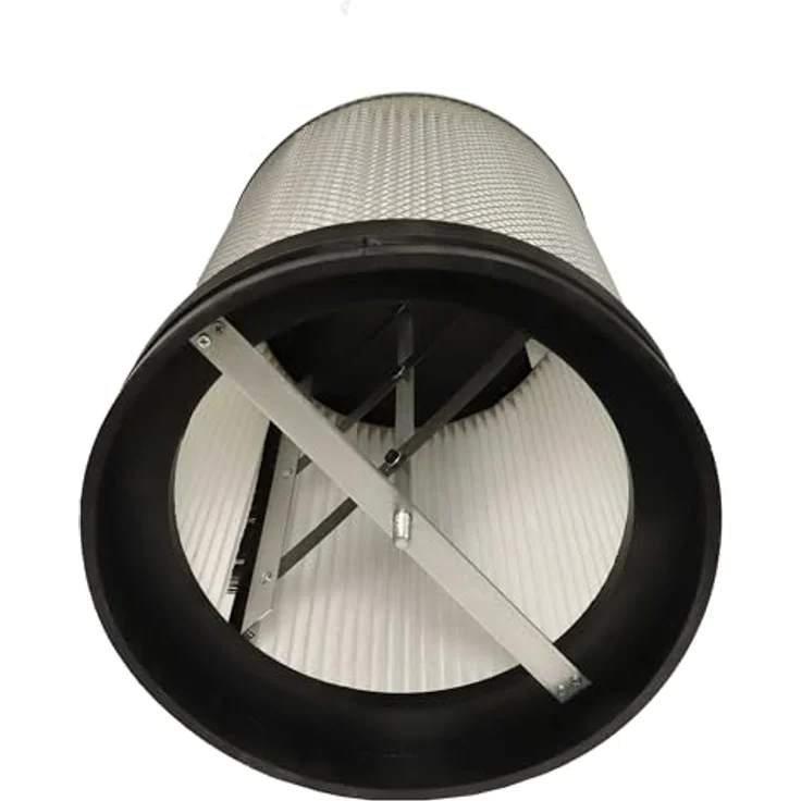 VHBW Feinstaubfilterpatrone für hbm 7427-E (Model 1), M5 Feinstaubfilter für Absauganlage mit Reinigungsbürste – Bild 9