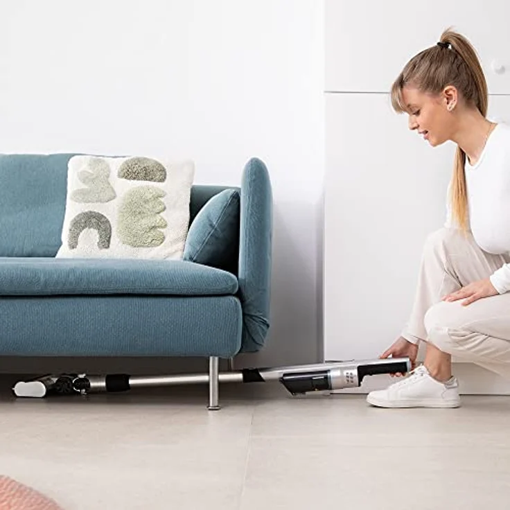 Cecotec Ultraleichter kabelloser Vertikalstaubsauger Scoba 2100 Jalisco. 210 W und 20 kPa Saugleistung, bürstenloser Digitalmotor, Autonomie 45 Minuten, motorisiertes Jalisco-Rohr und Bürste. – Bild 4