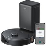 eufy X8 Pro Saugroboter mit Wischfunktion und Selbstentleerungsstation, Twin-Turbine™ 2× 4.000Pa Saugkraft, aktiver Entwirrungs-Bürste und iPath™ Laser-Navigation für Teppichreinigung von Tierhaaren