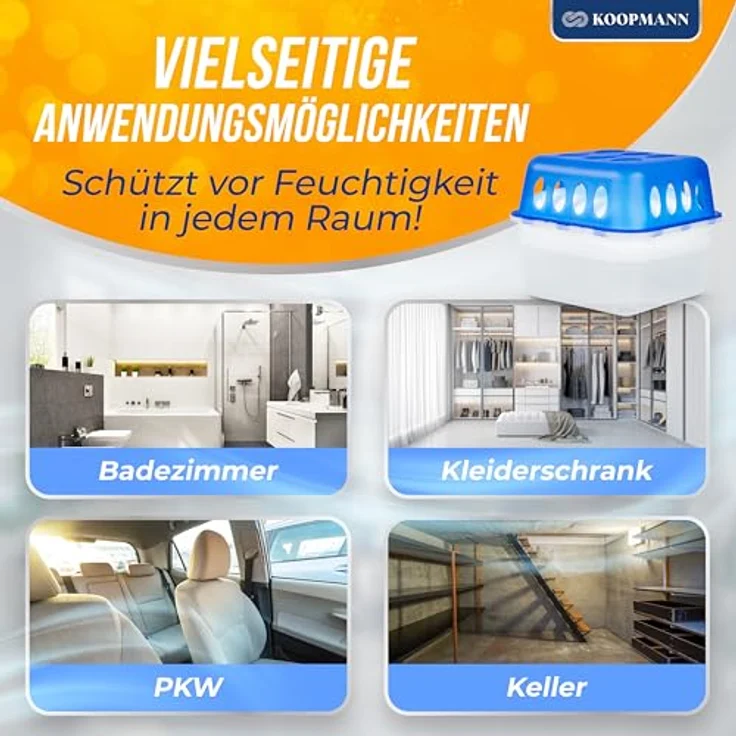 BigDean Luftbefeuchter 4x Ultra Fresh Luftentfeuchter Raumentfeuchter mit Nachfüll?Granulat – Bild 4