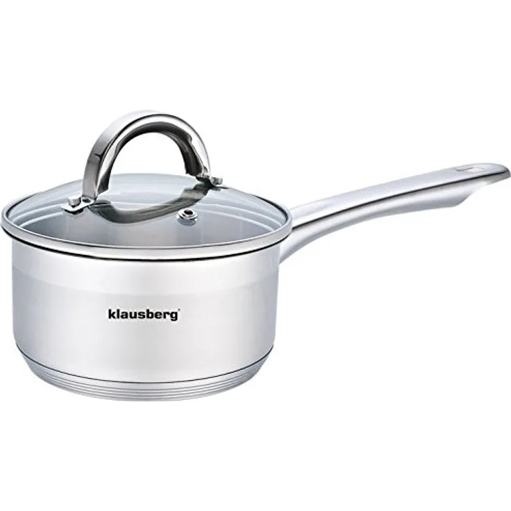 Kochtopf mit Deckel und Griff 1.0 Liter 14cm kb-7132 Edelstahl
