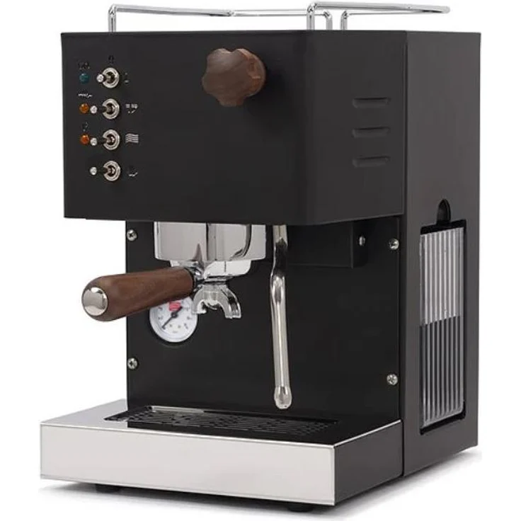 Quick Mill Pippa, Espressomaschine mit leistungsstarkem Kessel und Manometer, schwarz – Bild 1