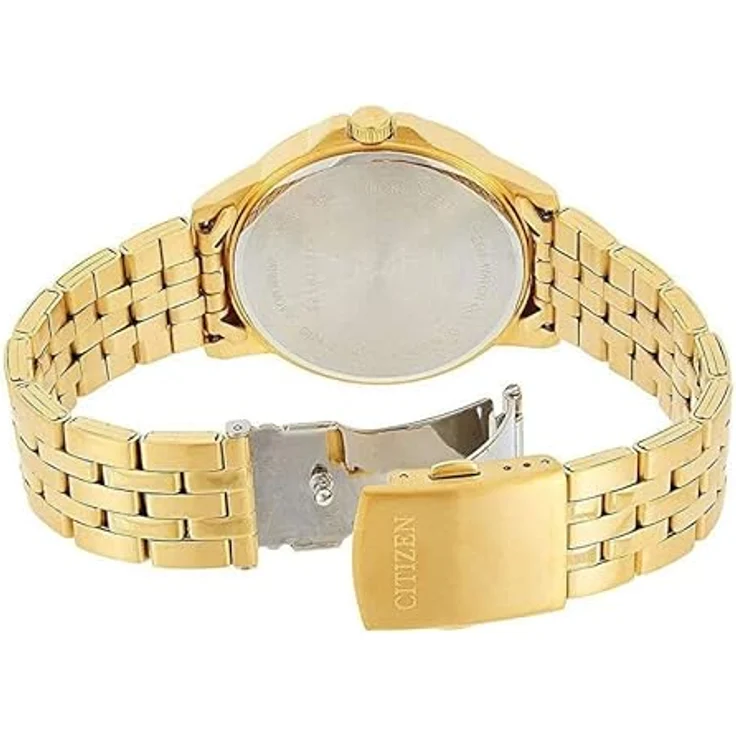 Citizen Armbanduhr Herren Chronograph Basic Herren BF2013 56PE, Analoguhr, 41 mm, gelbgold – Bild 3