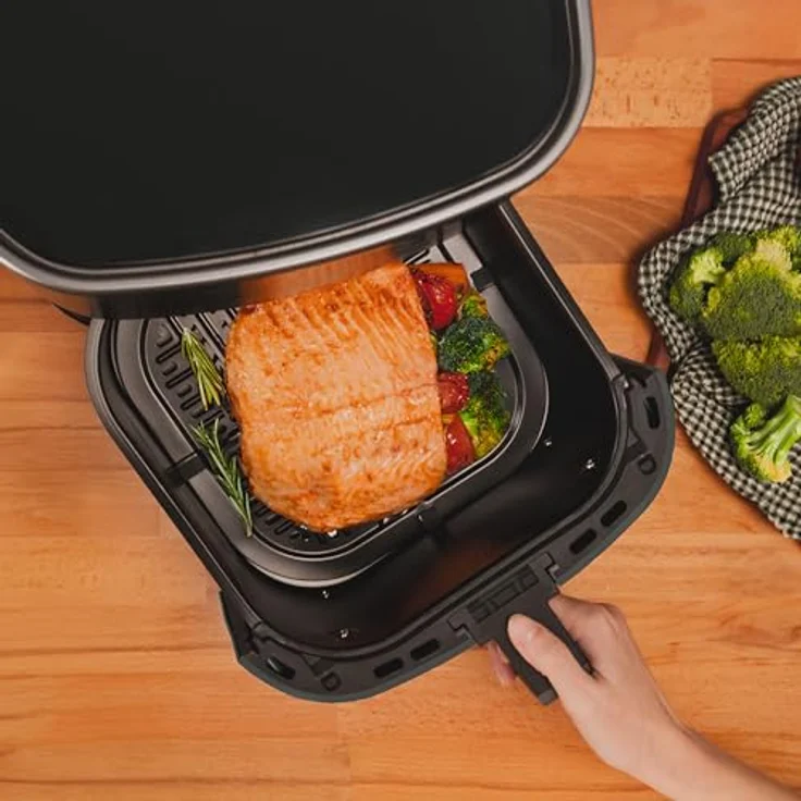 Cecotec Heißluftfritteuse Cecofry Fantastik 5500, 5,5L, 1500W, PerfectCook-Technologie, 9 Kochmodi, Touchscreen, einstellbar 80-200ºC, Überhitzungsschutz – Bild 5