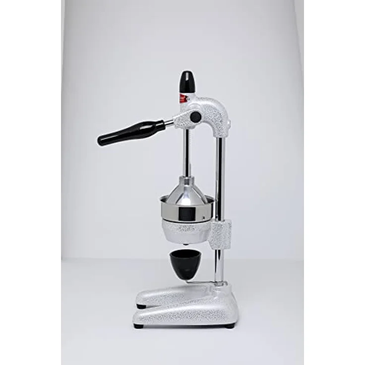 CANCAN Entsafter Professionelle Orangenpresse Granatapfelpresse, Silberfarben, mit ergonomischem Dreharm – Bild 2