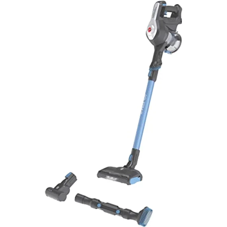 Hoover HF122PTA011, Staubsauger Besen, Grau/Blau