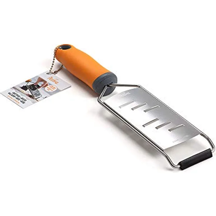 Decora 0280401 GROßE KÜCHENREIBE 6,5 X 31 cm, 18/8 Stainless Steel, Orange