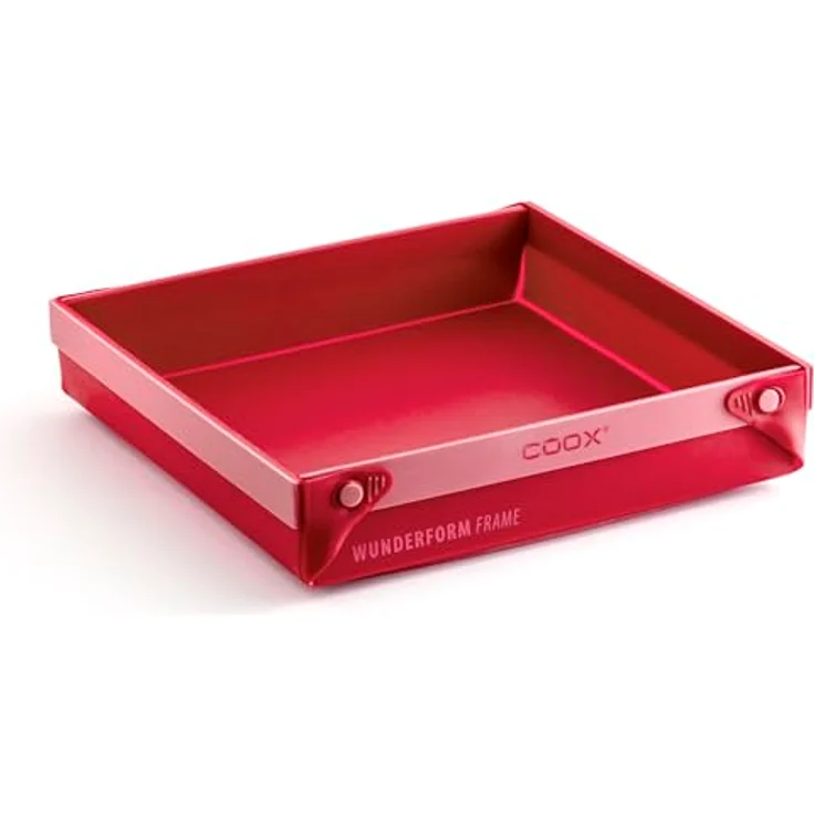 coox WUNDERFORM Frame MQ, faltbare Silikon-Backform mit Metallverstärkung, 3 Liter, spülmaschinenfest, 25,5 x 24 x 5,5 cm – Bild 1