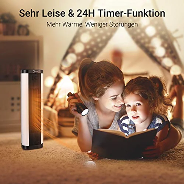 Midea NTH20-17BR Luftentfeuchter, 2000 Watt, Raumgröße: 10 m³, Heizlüfter – Bild 5