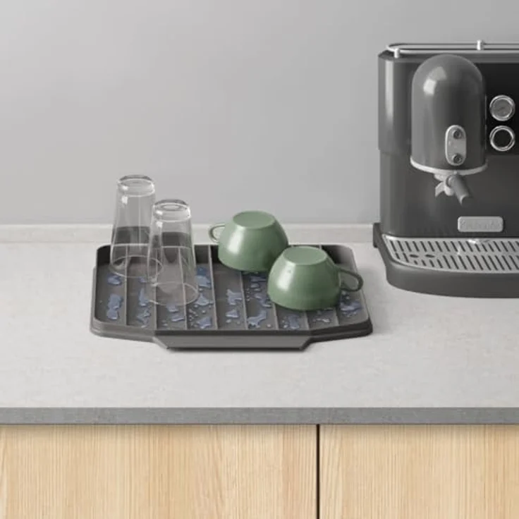 Metaltex Gravity-Duo Abtropfmatte, beidseitig nutzbar, rutschfest, 40x33cm, Schweizer Qualität – Bild 5