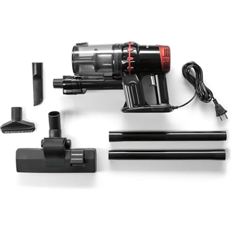 Bob Home Zyklon-Handstaubsauger 2in1, beutellos, 400 W, ergonomisches Design, inkl. Fugen- & Polsterdüse, 1 Liter Staubbehälter – Bild 7