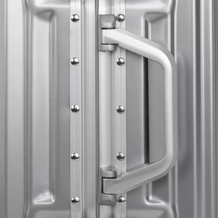 Travelhouse London Koffer Handgepäck · Silber · Alu-Rahmen · Hartschalen in Polycarbonat · 4 Rollen · 2X TSA Zahlenschloss · 55x37x23cm · 47L – Bild 5