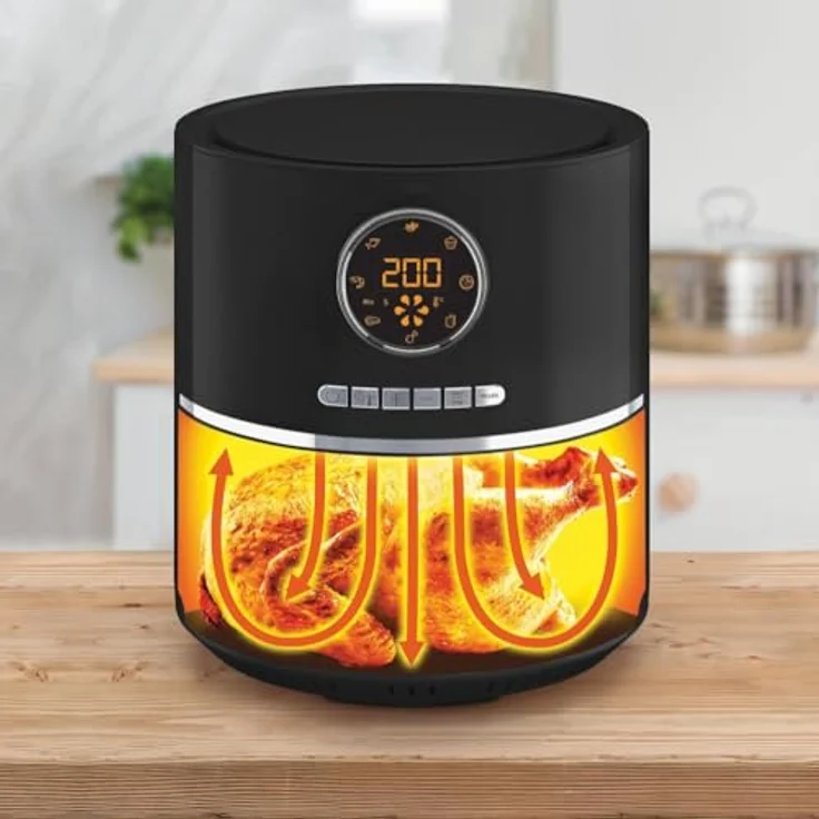 Tefal Heißluftfritteuse EY1118 Ultra Fry Digital Heißluftfritteuse, XL-Kapazität, Gesundes Frittieren ohne Öl, 8 Automatische Programme, Präzise Temperatureinstellung, 1.400 Watt – Bild 5