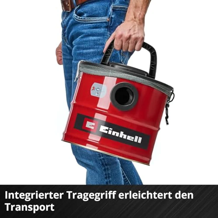 Einhell TC-AV 1830 D, Aschesauger mit 18l Behälter, 800 Watt, Faltenfilter und Blasfunktion – Bild 6