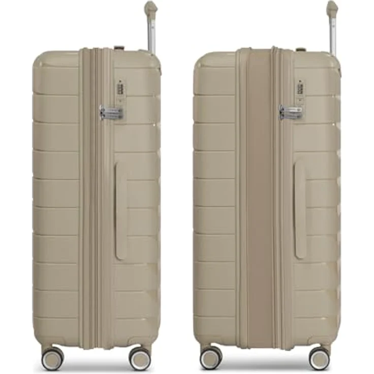 Franky Hartschalen-Trolley London, 4 Rollen, Polypropylen, mit Dehnfalte und TSA-Schloss, max. Breite 35 cm – Bild 3