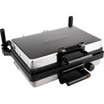 Almina Kontaktgrill Multigrill 2000W mit Granitpfanne, Toaster & Kasserolle - Antihaftbeschichtung, Stahlgitter, 5-stufiger Temperaturregler