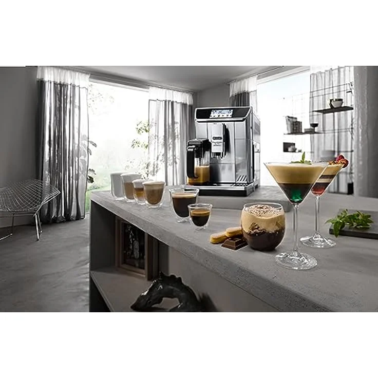 De'Longhi PrimaDonna Elite Experience ECAM 656.85.MS Kaffeevollautomat mit Milchsystem und integriertem Mahlwerk, Cappuccino auf Knopfdruck, 4,3 Zoll Farbdisplay, App-Steuerung, Trinkschokoladenfunktion, Edelstahlfront, silber – Bild 5
