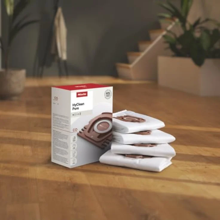Miele HyClean Pure CO Staubsaugerbeutel mit AirClean-Filter, 4 Stück für Miele Guard M1 Staubsauger, hygienischer Beutelwechsel – Bild 6