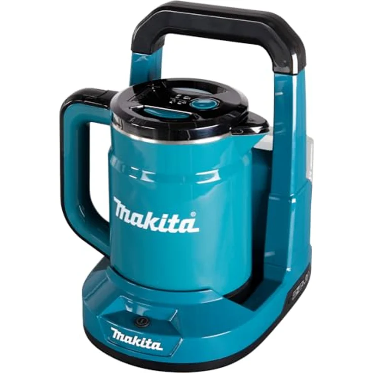Makita DKT360Z Akku-Wasserkocher 2x18V (ohne Akku, ohne Ladegerät), 0,8 Liter, Wasserstandsanzeige, Abschaltautomatik, Trockengehschutz, Überlaufschutz, blau  – Bild 3